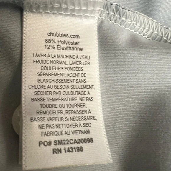 Chubbies Men's Performance Polo Shirt with White, Pink, and Blue Accents NWT XXL - Picture 10 of 12